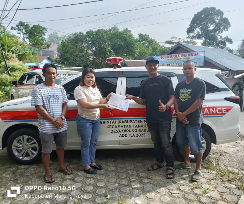 Pemdes Dirung Bakung Wujudkan Pengadaan Ambulans untuk Layanan Kesehatan Warga Desa